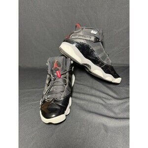 Mens 8 - Nike Air Jordan 6 Rings Bred Playoff Black Varsity Red FZ4178-010